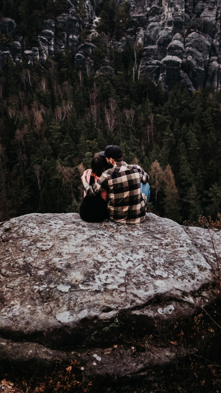 Обои саксонская Швейцария, дикая местность, рок, геология, валун в разрешении 750x1334