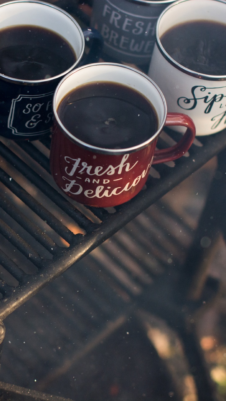 Обои Кемпинг, кофейная чашка, пиво, туризм, кофе в разрешении 720x1280