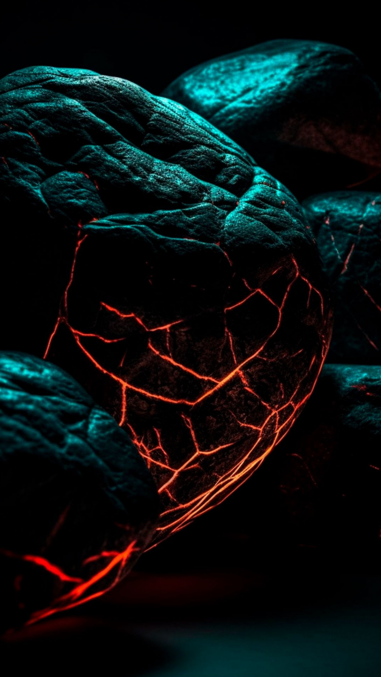 Обои темнота, шерсть, пурпурный цвет, электрик, узор в разрешении 750x1334