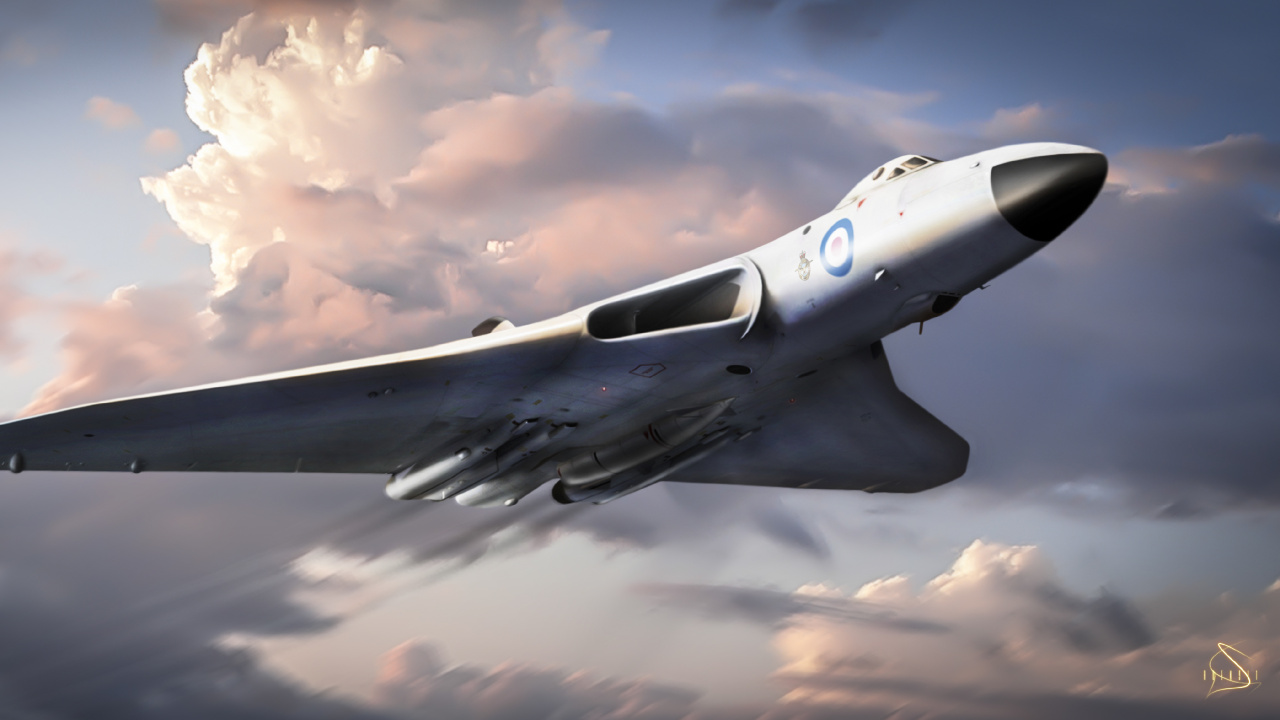 Обои Авро Вулкан, самолет, самолеты, авиация, воздушные силы в разрешении 1280x720