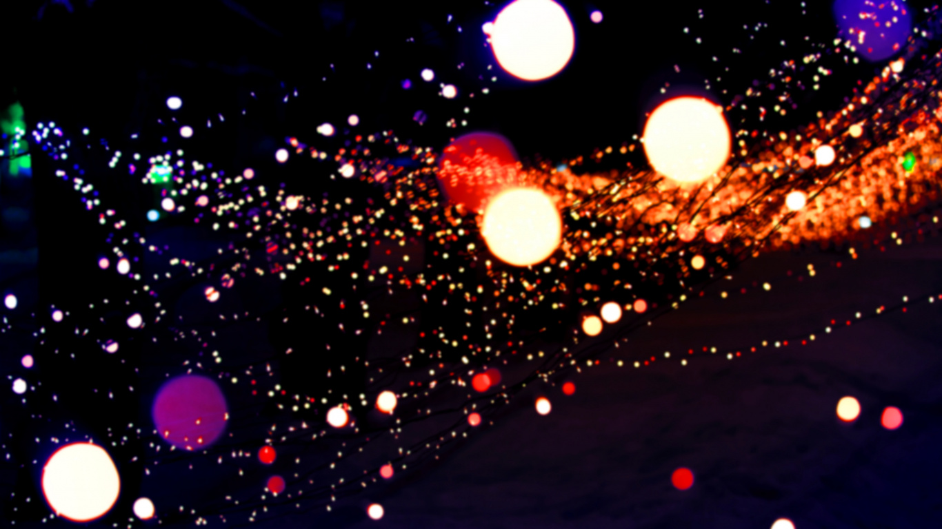 Обои свет, освещение, космос, ночь, Вселенная в разрешении 1366x768