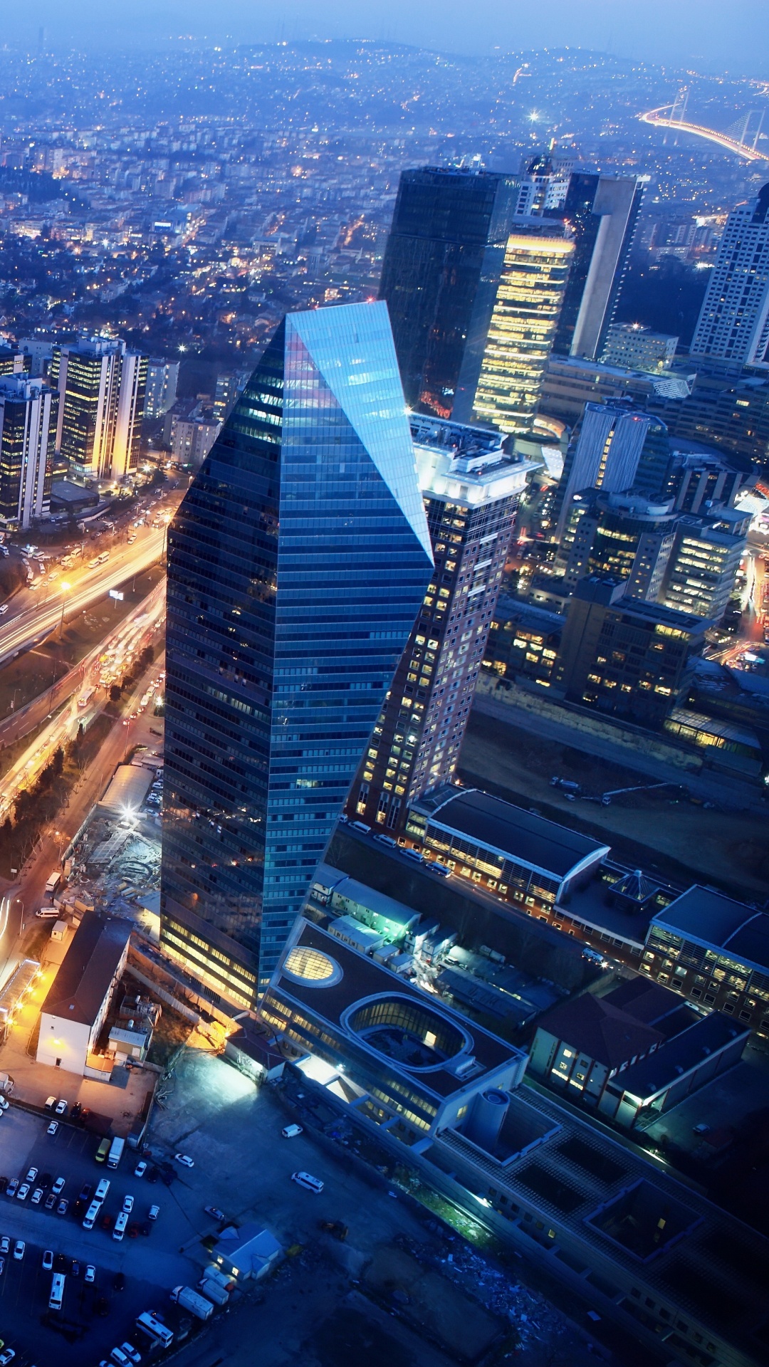 Обои золотой рог, город, мраморное море, путешествие, небоскреб в разрешении 1080x1920