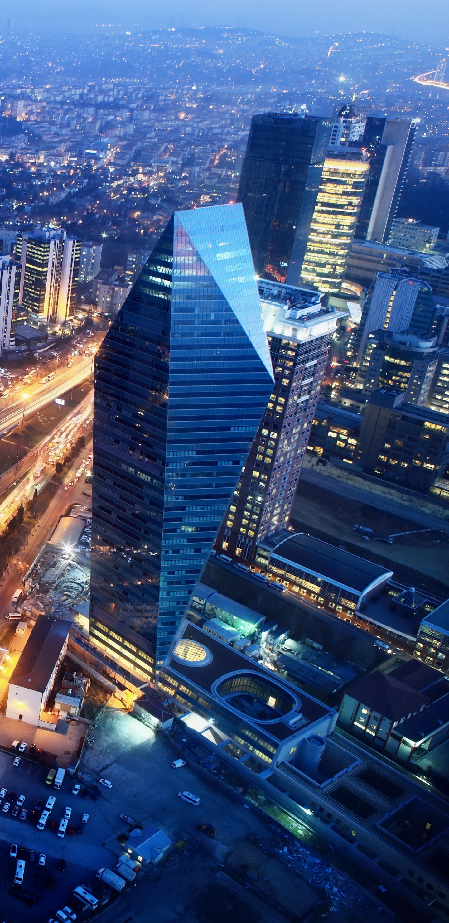 Обои золотой рог, город, мраморное море, путешествие, небоскреб в разрешении 1440x2960