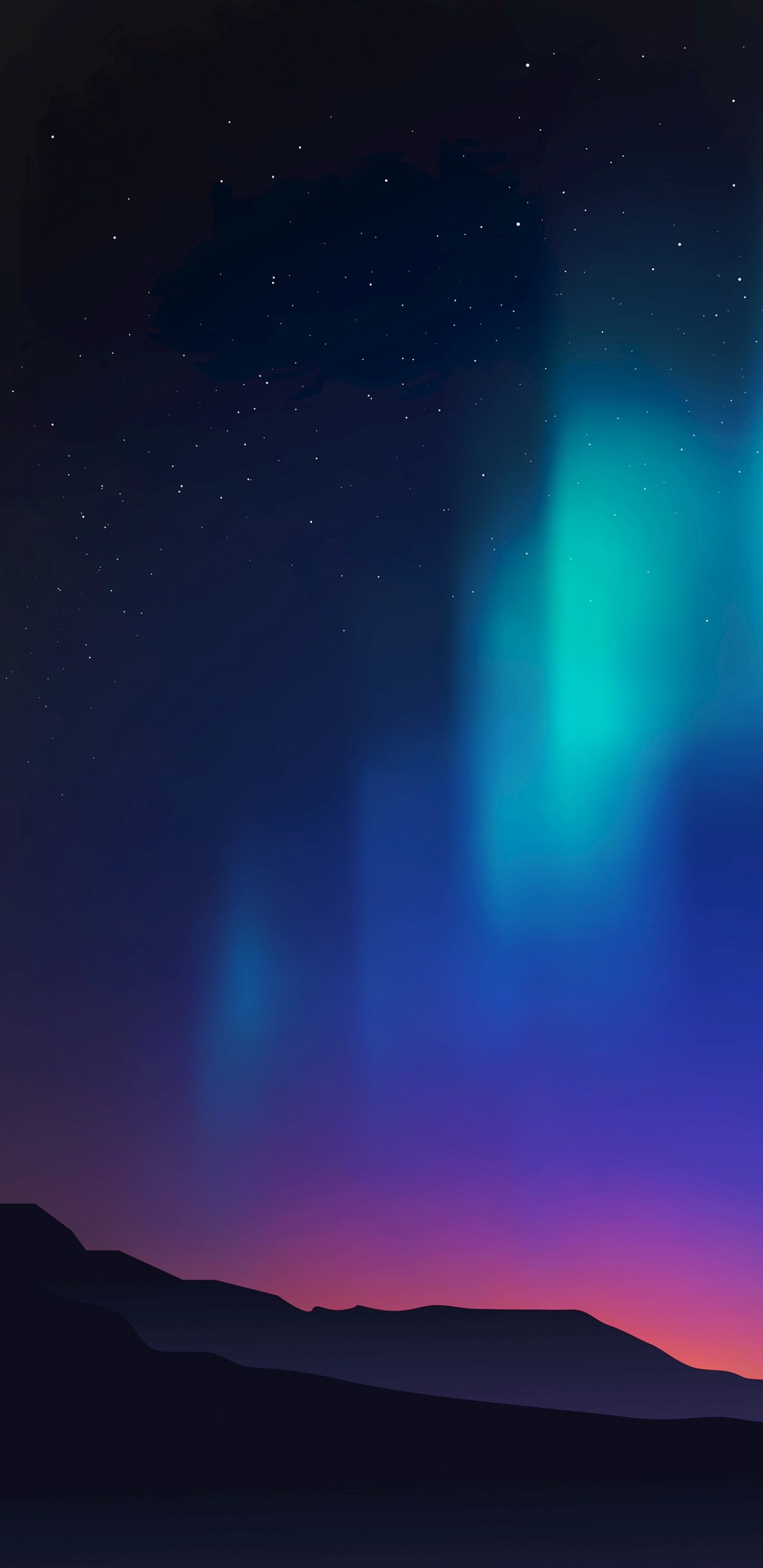 Обои атмосфера, дневное время, свет, природа, лазурный в разрешении 1440x2960