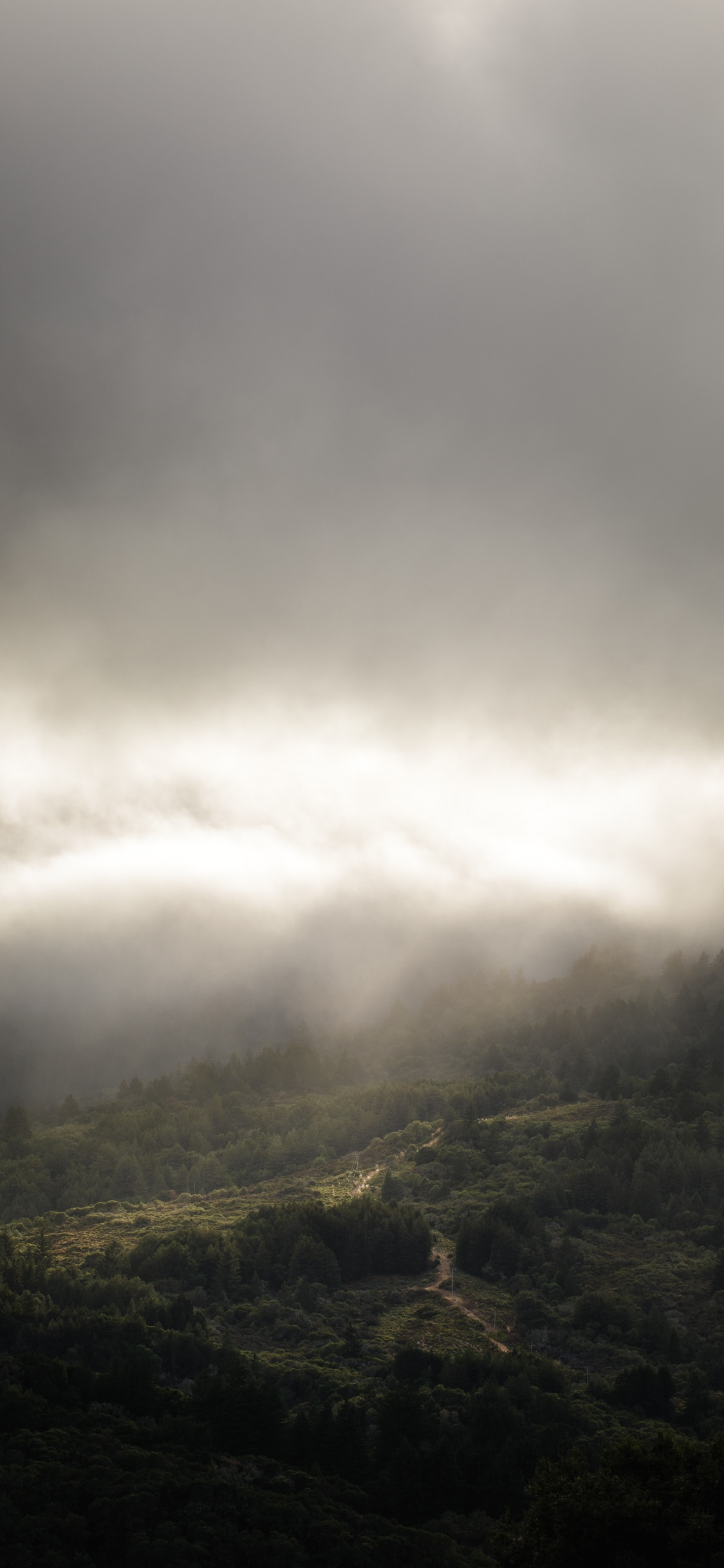 Обои облако, атмосфера, свет, солнечный свет, дневное время в разрешении 1125x2436