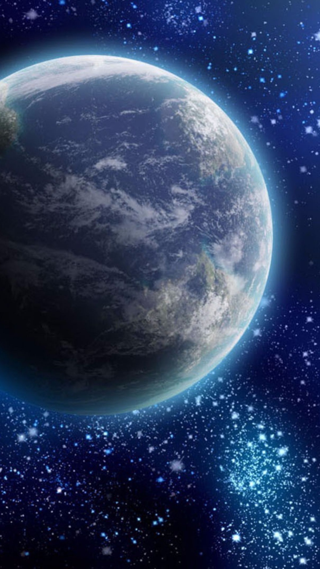 Обои Млечный Путь, земля, небесное явление, природа, луна в разрешении 1080x1920