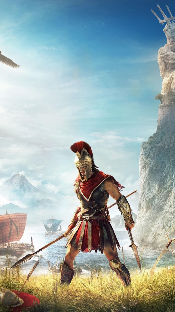 Обои Assassins Creed Odyssey, assassins creed, ассассинс Крид II, ubisoft, Кассандра в разрешении 720x1280
