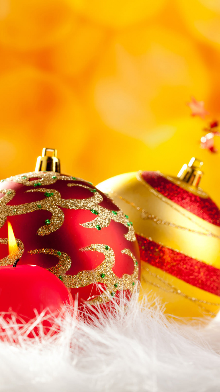 Обои Рождественский день, рождественский орнамент, Рождественские украшения, Рождество, праздник в разрешении 750x1334