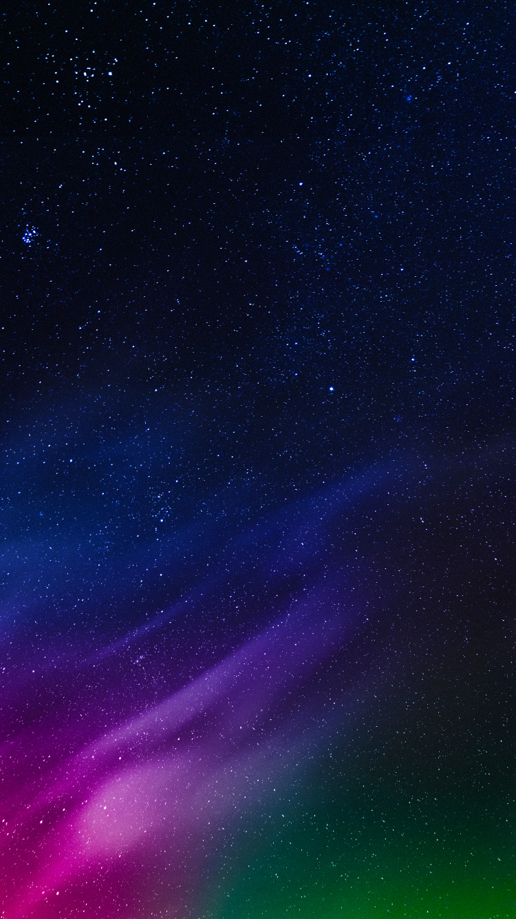 Обои атмосфера, пурпур, природный ландшафт, астрономический объект, звезда в разрешении 750x1334