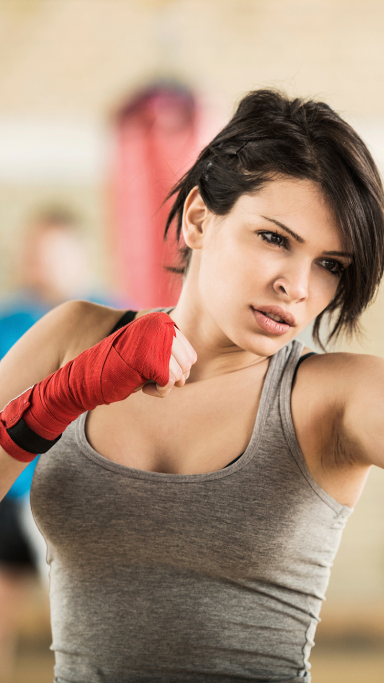 Обои бокс, кикбоксинг, восточные единоборства, плечо, рука в разрешении 750x1334