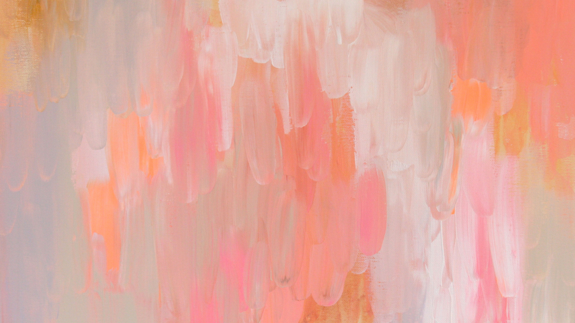 Обои акварельная живопись, живопись, арт, розовый, Апельсин в разрешении 1920x1080