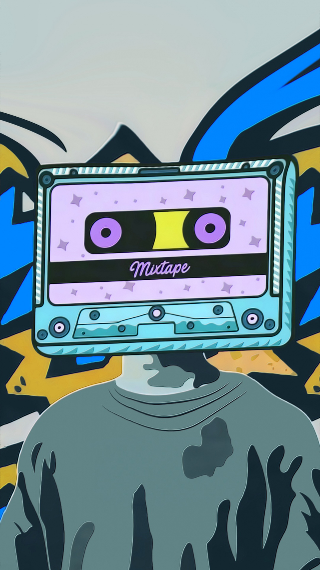 Обои мультфильм, иллюстрация, рисование, орган, рукав в разрешении 1080x1920