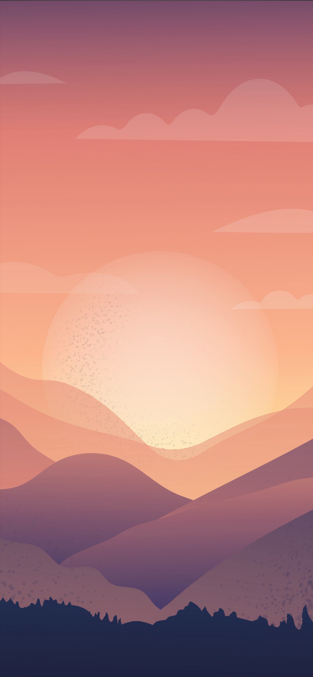 Обои коричневый цвет, атмосфера, экорегион, облако, Апельсин в разрешении 1242x2688