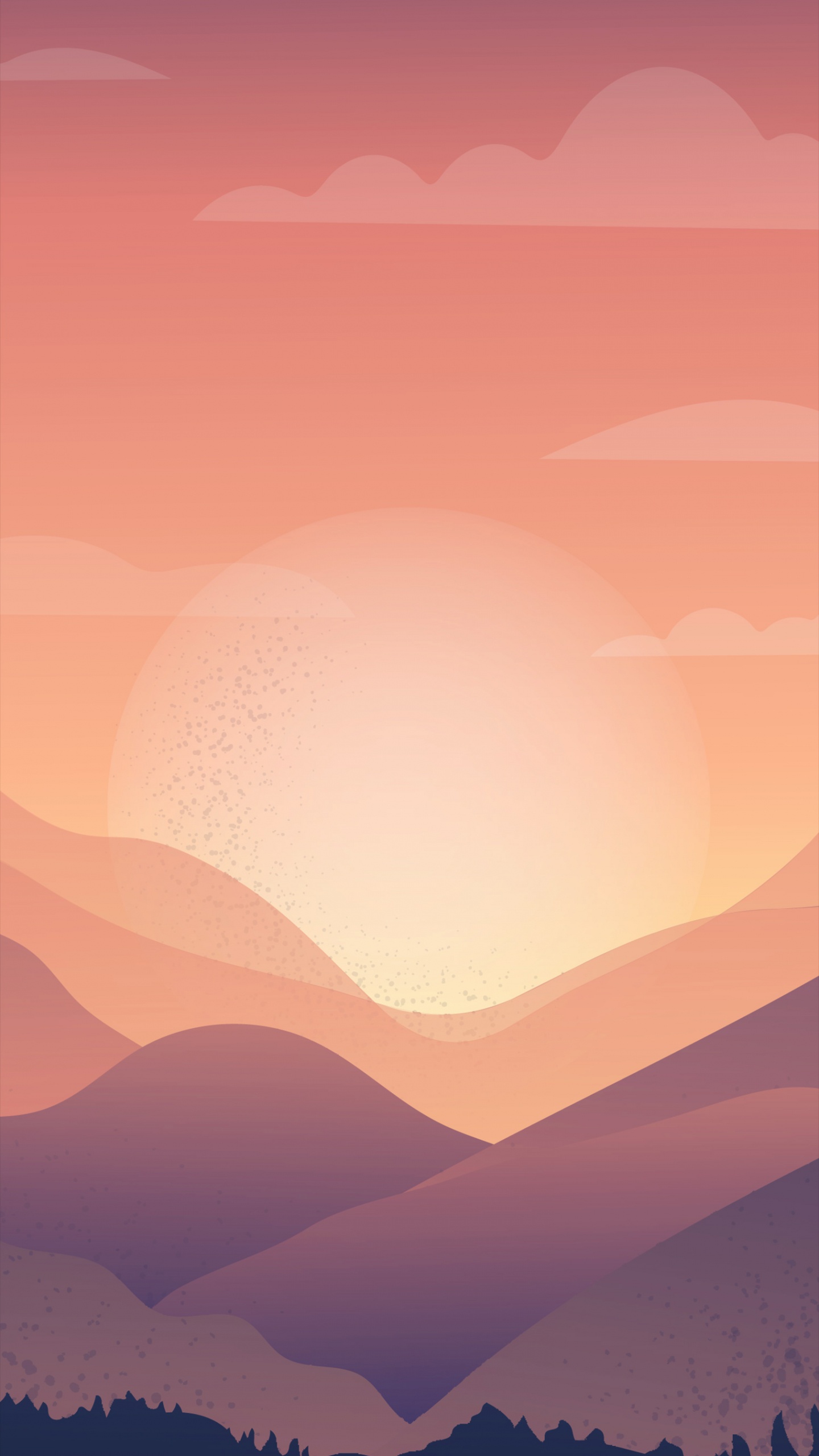 Обои коричневый цвет, атмосфера, экорегион, облако, Апельсин в разрешении 1440x2560