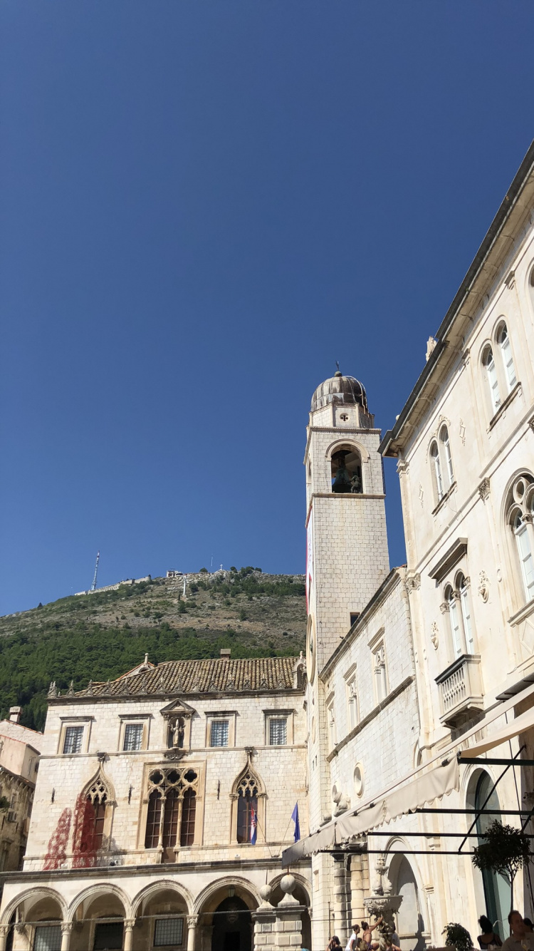 Обои Sponza Palace, путешествие, окно, архитектура, городок в разрешении 750x1334