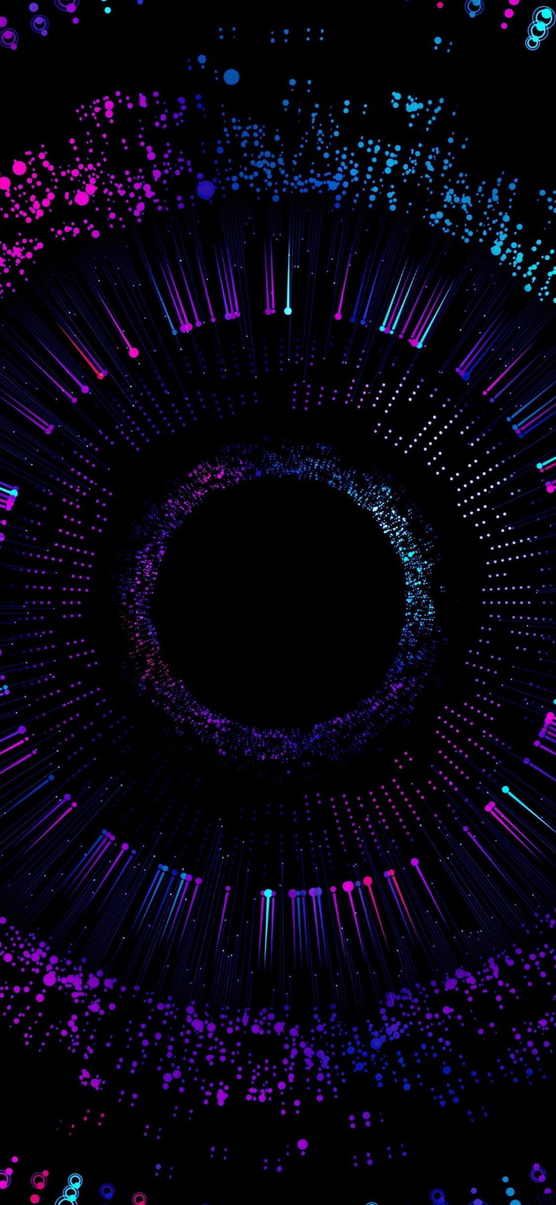 Обои свет, идея, глаз, пурпур, ресничка в разрешении 1125x2436