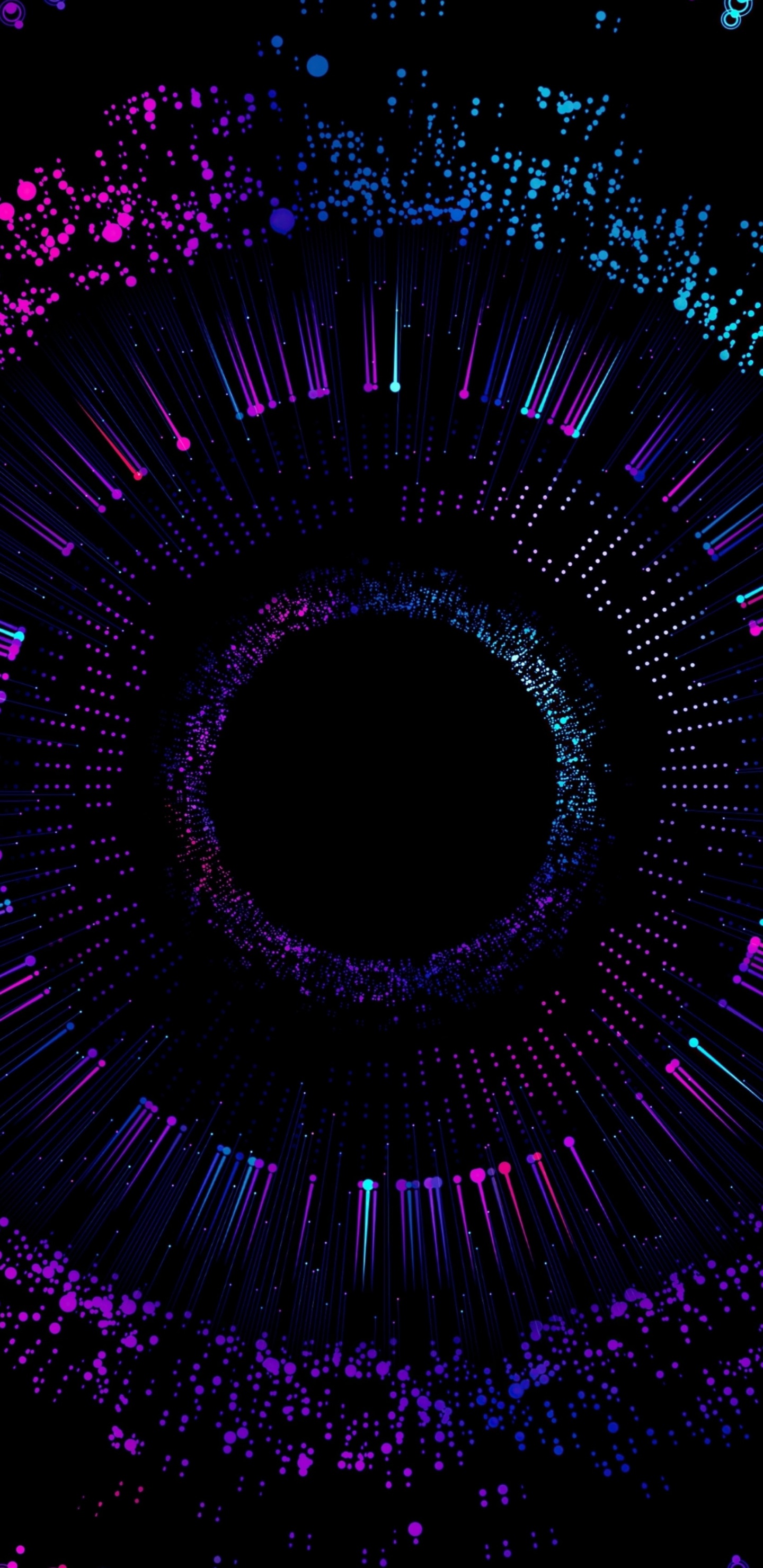 Обои свет, идея, глаз, пурпур, ресничка в разрешении 1440x2960