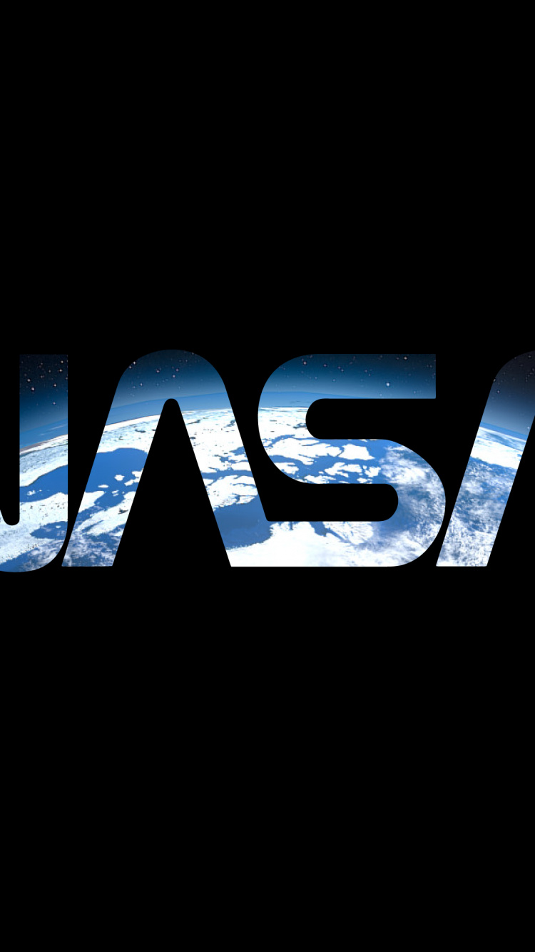 Обои НАСА, амолед, темнота, текст, электрик в разрешении 750x1334
