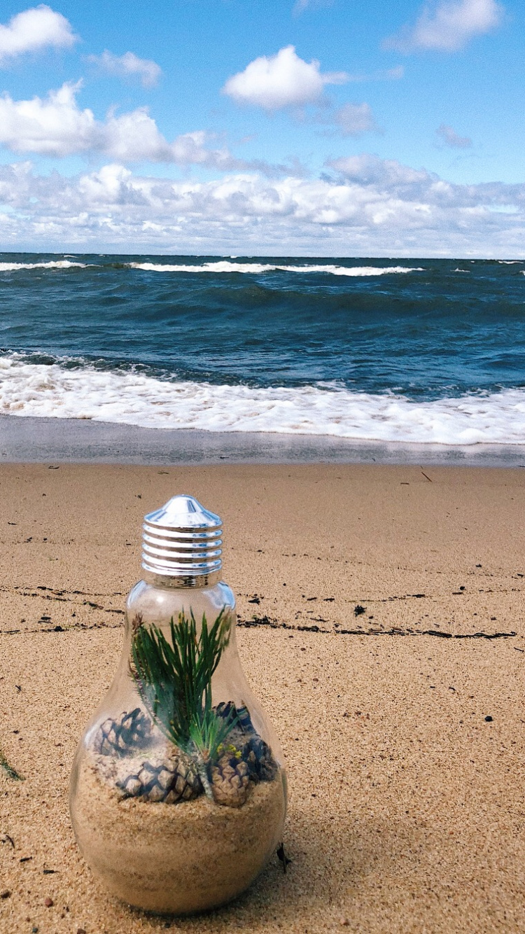 Обои море, пляж, вода, физика, наука в разрешении 750x1334