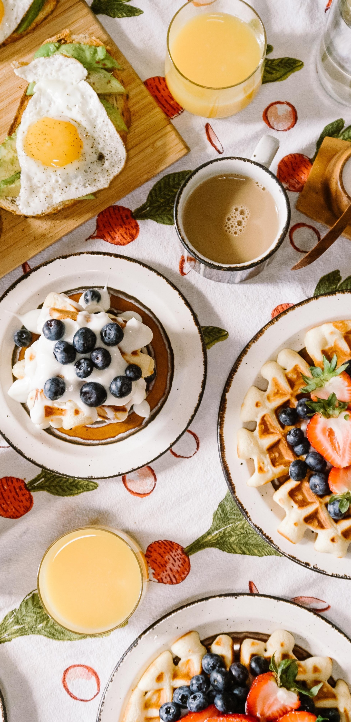 Обои вкусная еда, итальянская кухня, паста, Кулинария, завтрак в разрешении 1440x2960