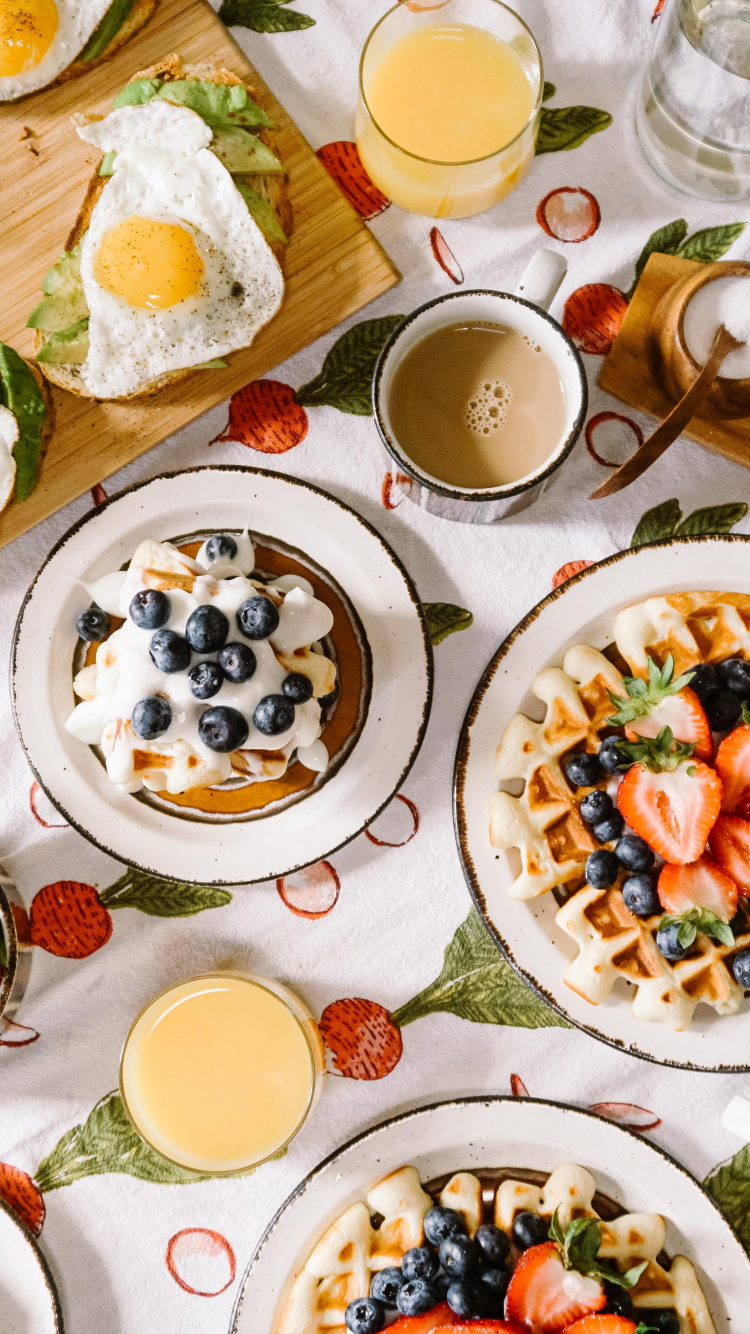 Обои вкусная еда, итальянская кухня, паста, Кулинария, завтрак в разрешении 750x1334