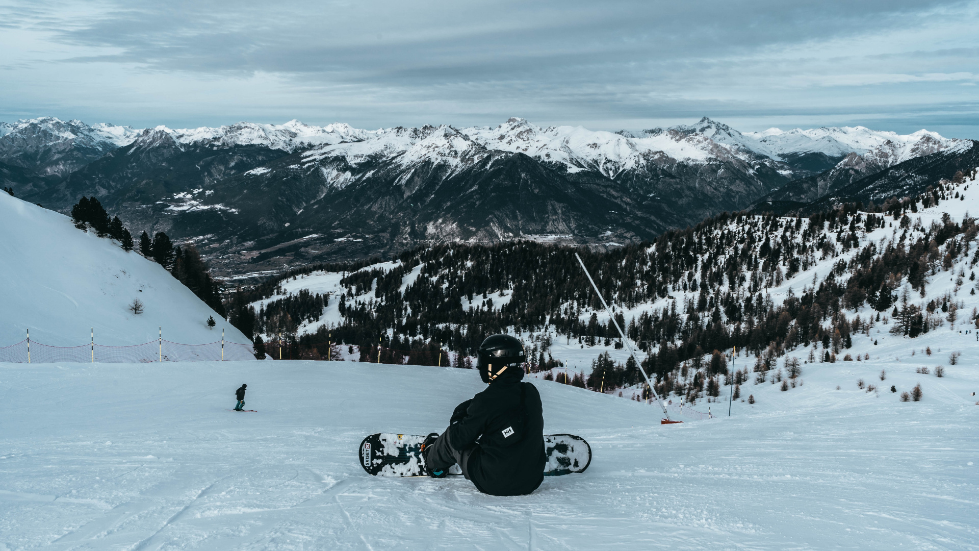 Обои ризуль, сноуборд, снег, зима, лыжня в разрешении 1920x1080