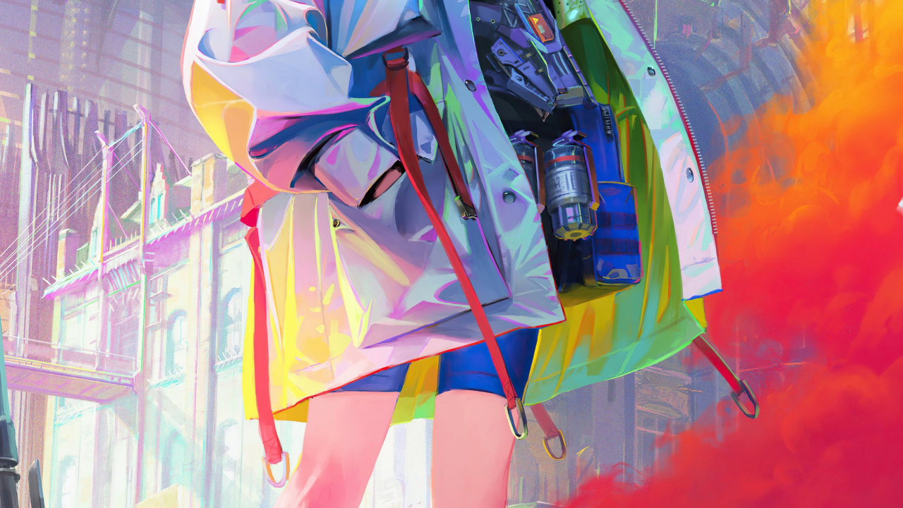 Обои аниме баннер, аниме, рукав, фан арт, Кавайная в разрешении 1280x720