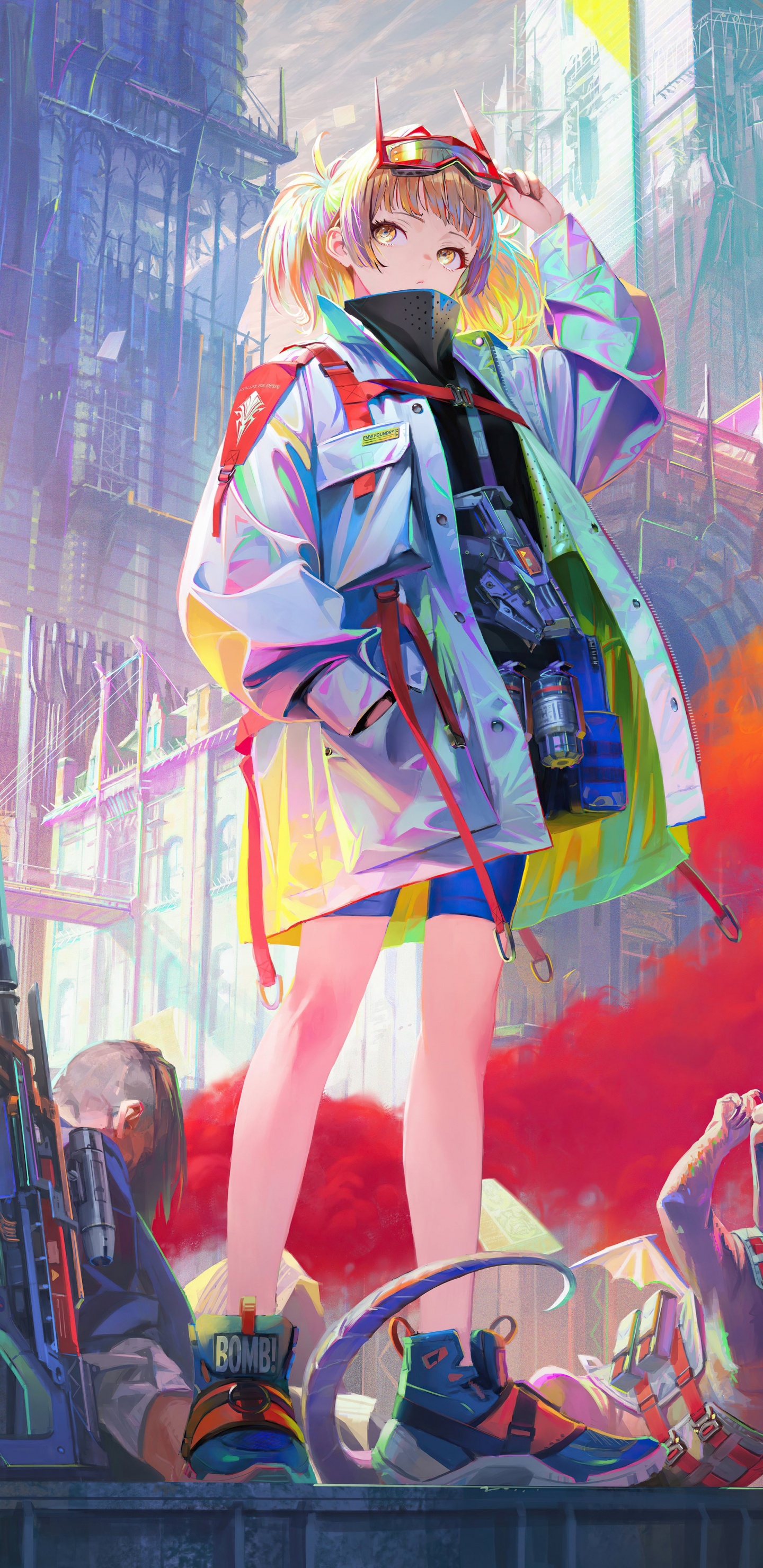 Обои аниме баннер, аниме, рукав, фан арт, Кавайная в разрешении 1440x2960