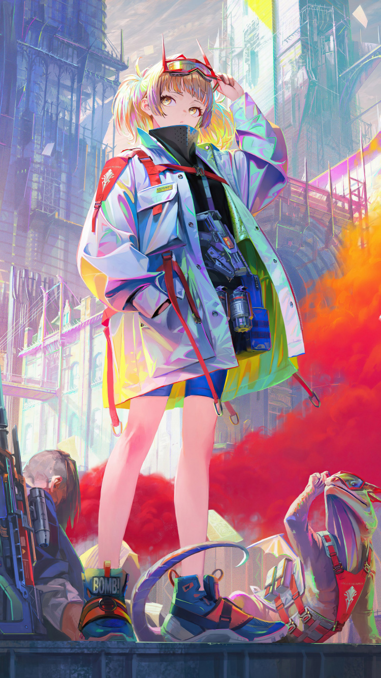 Обои аниме баннер, аниме, рукав, фан арт, Кавайная в разрешении 750x1334