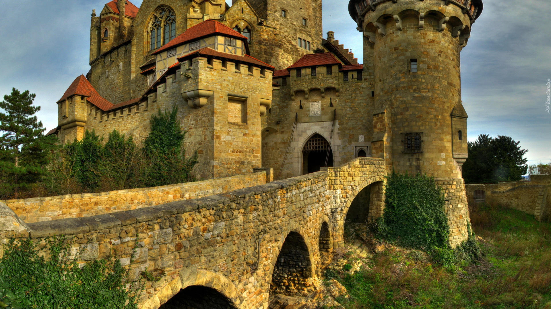 Обои Бург Кройценштайн, Вена, Замок Эльц, замок, средневековая архитектура в разрешении 1920x1080