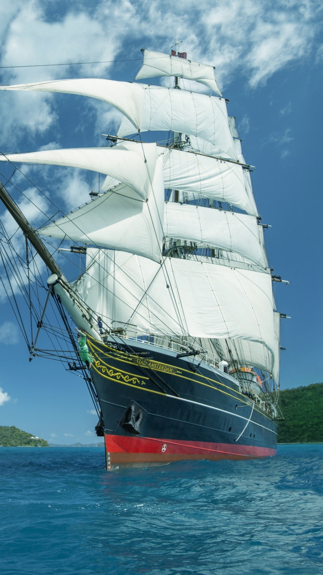 Обои парусник, корабль, перевозка воды, лодка, мореплавание в разрешении 1080x1920