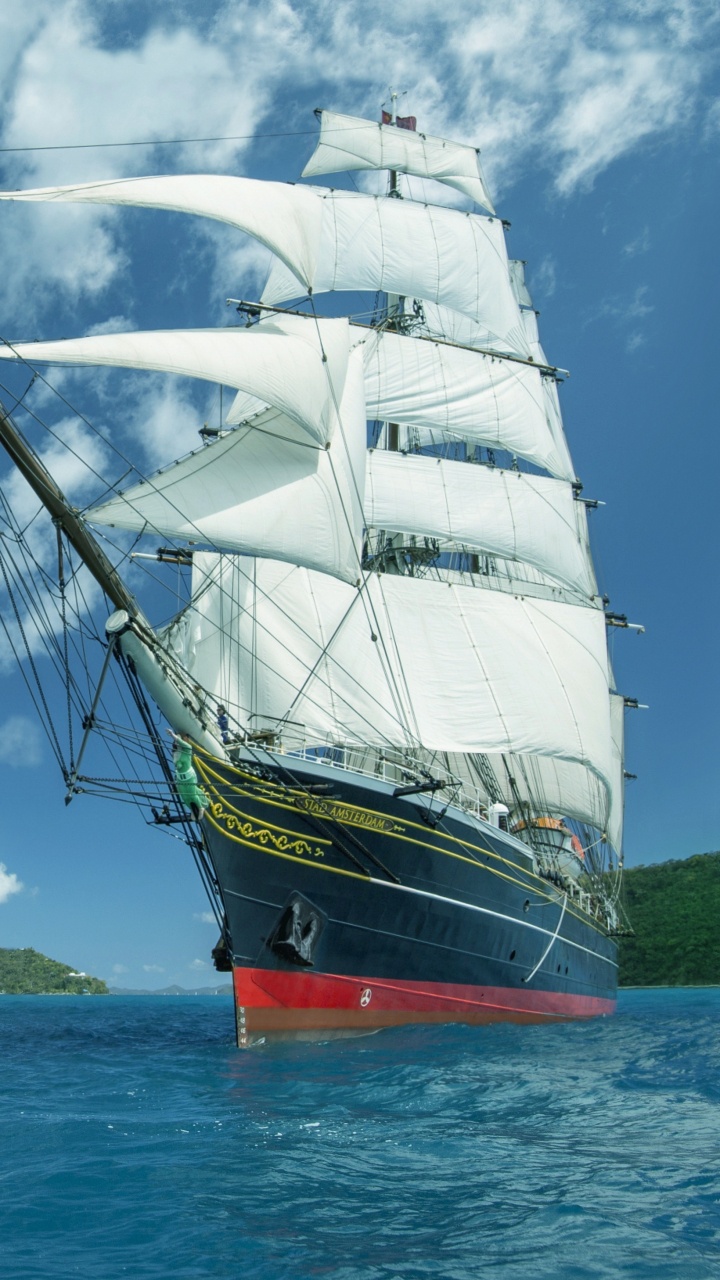 Обои парусник, корабль, перевозка воды, лодка, мореплавание в разрешении 720x1280