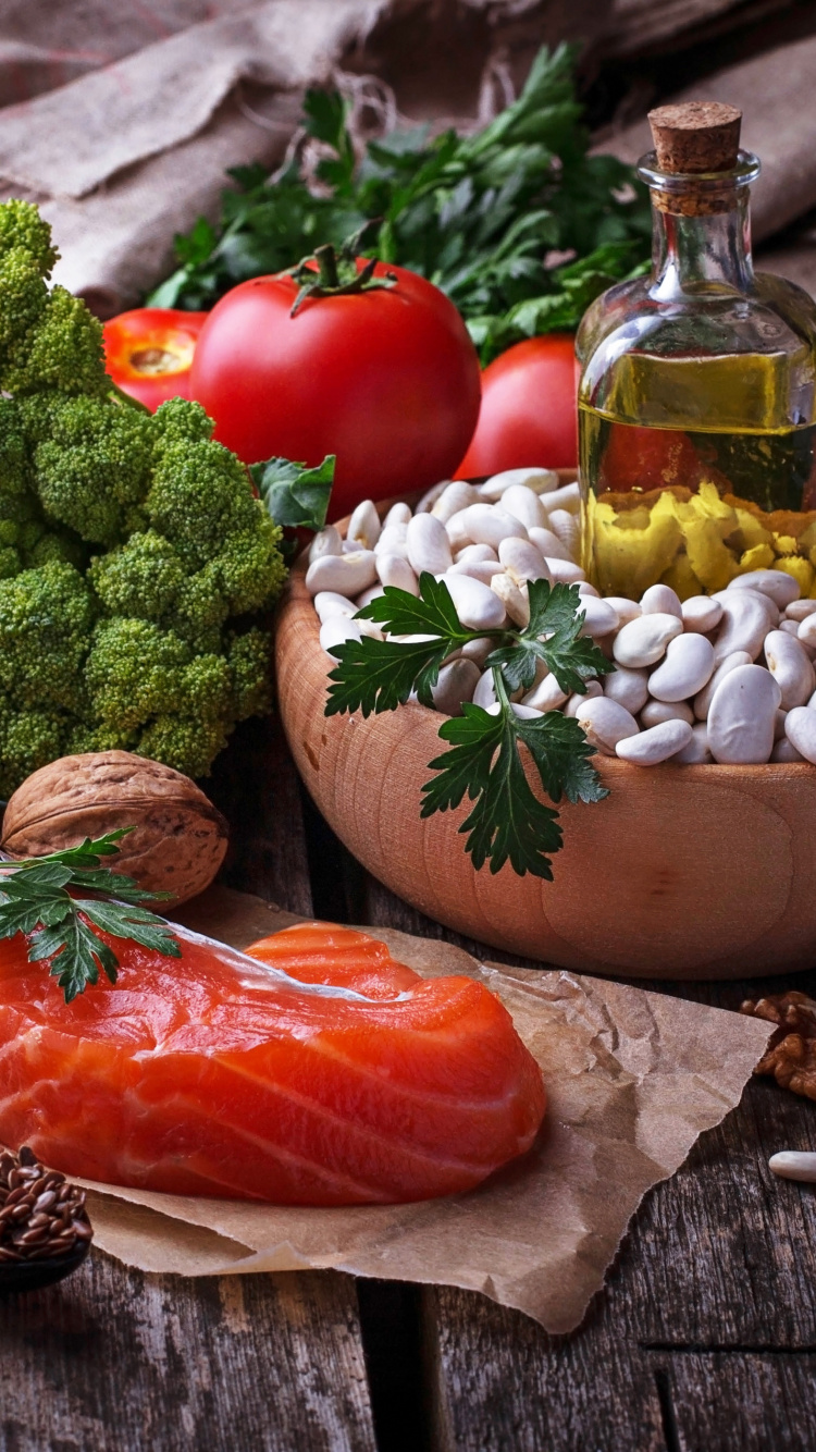 Обои пища, здоровье, природные продукты, продукция, овощи в разрешении 750x1334