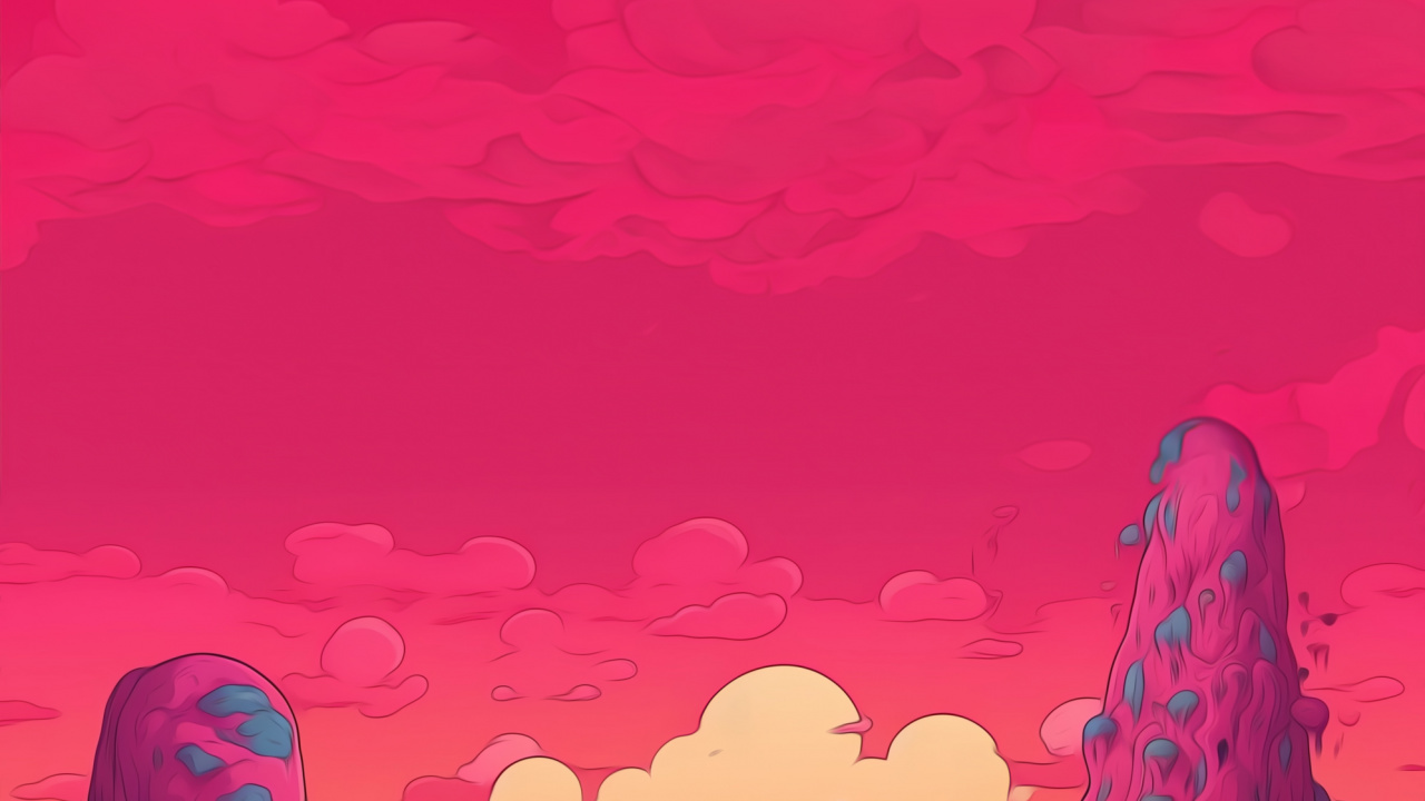 Обои визуальное искусство, художественная краска, послесвечение, природный ландшафт, мир в разрешении 1280x720