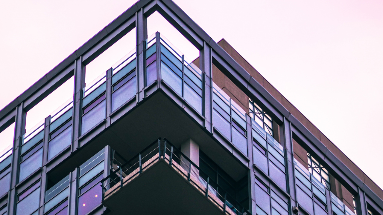 Обои кондоминиум, архитектура, здание, прямоугольник, пурпур в разрешении 1280x720