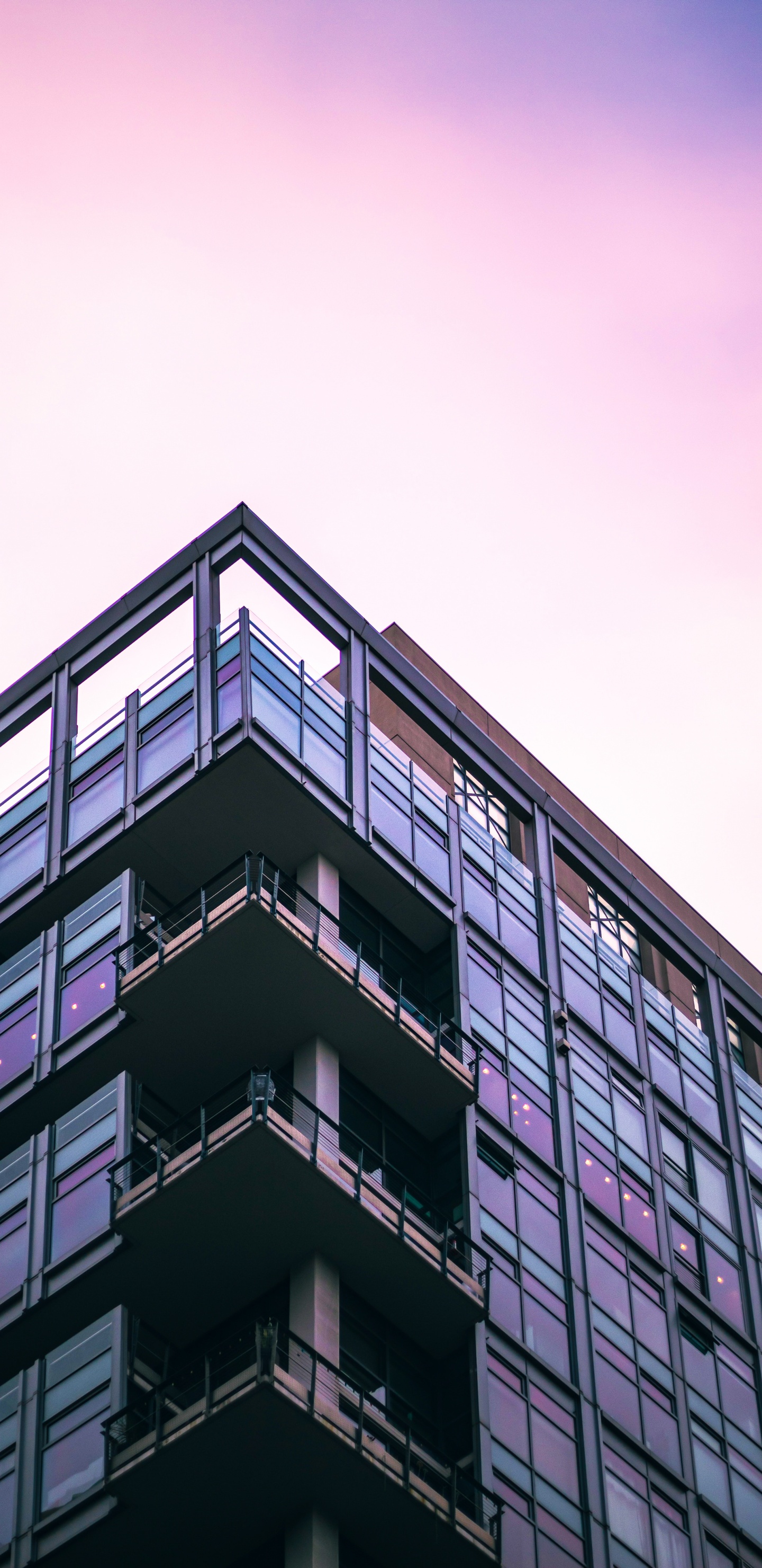 Обои кондоминиум, архитектура, здание, прямоугольник, пурпур в разрешении 1440x2960