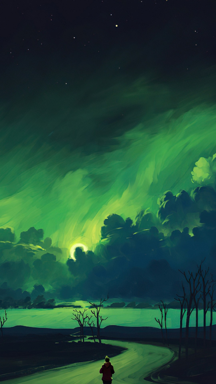 Обои арт, икона, облако, атмосфера, дневное время в разрешении 750x1334