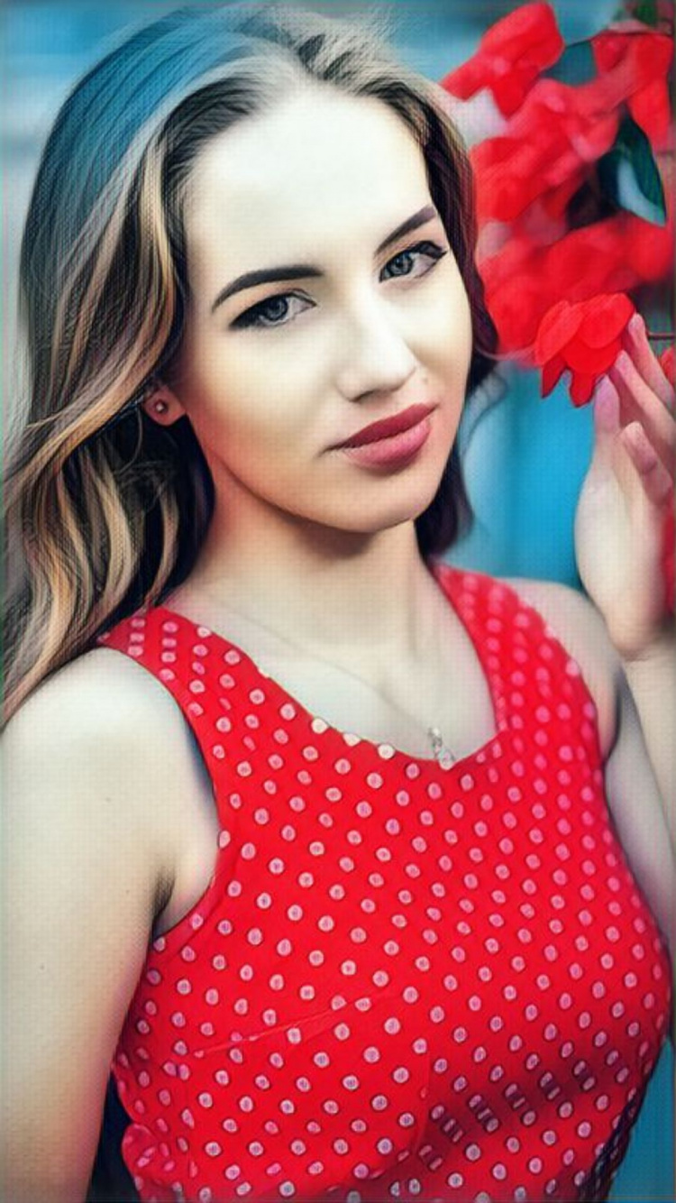 Обои красота, одежда, лицо, волосы, кожа в разрешении 750x1334