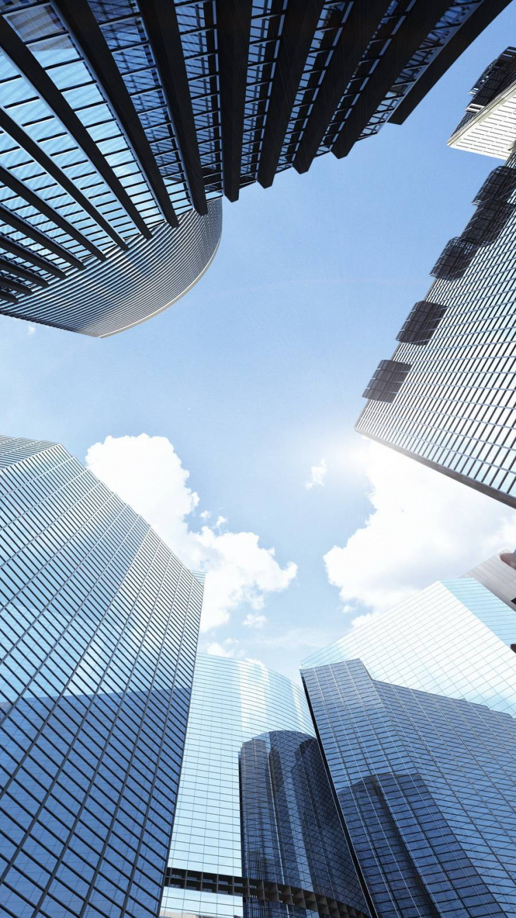 Обои небоскреб, архитектура, дневное время, здание, городской район в разрешении 750x1334