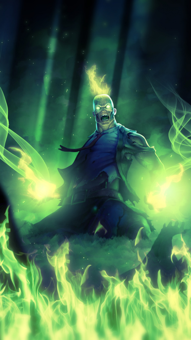 Обои Лига легенд, арт, графика, видеоигры, пространство в разрешении 750x1334