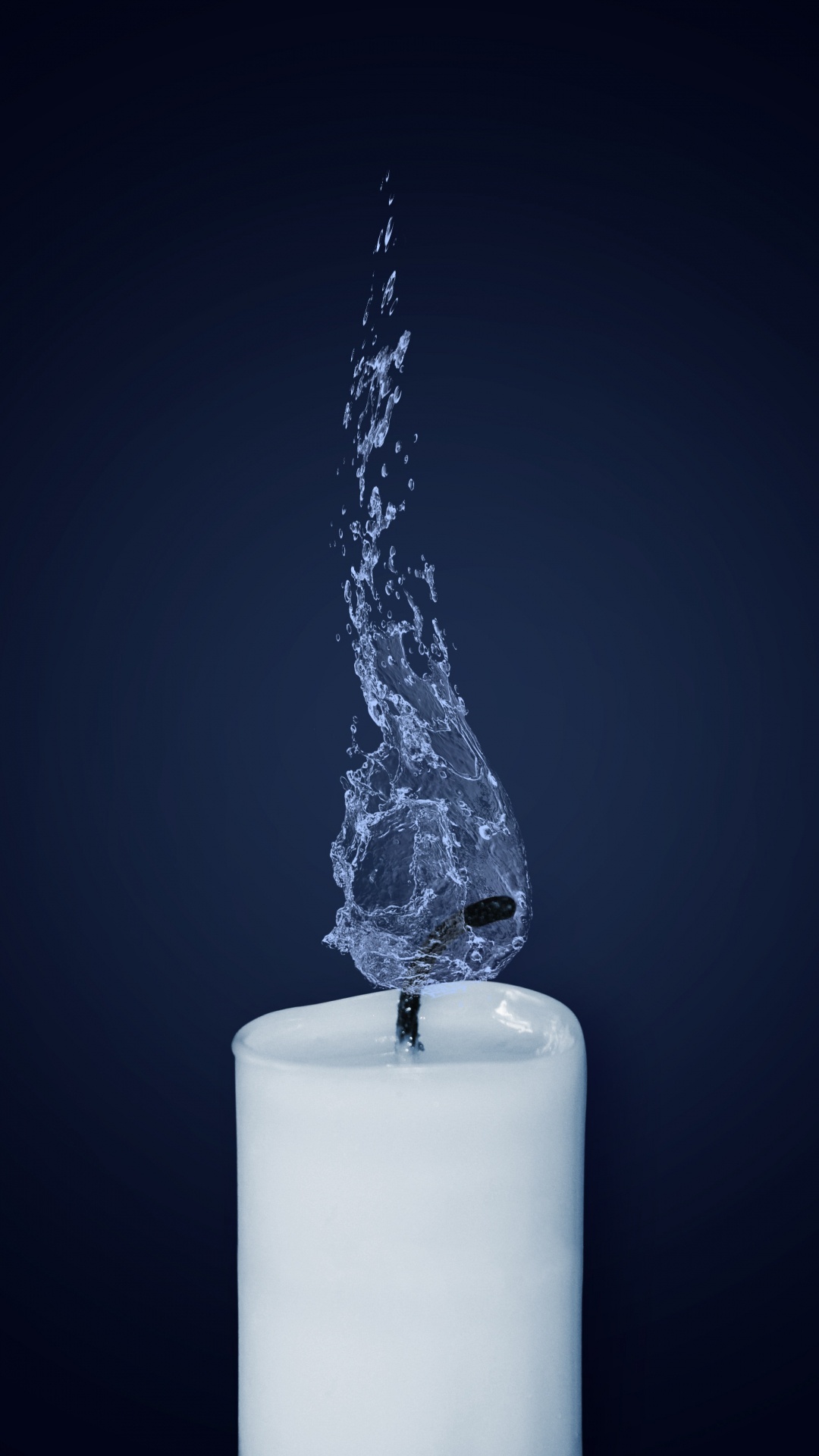 Обои свеча, фитиль, свет, освещение, пламя в разрешении 1080x1920