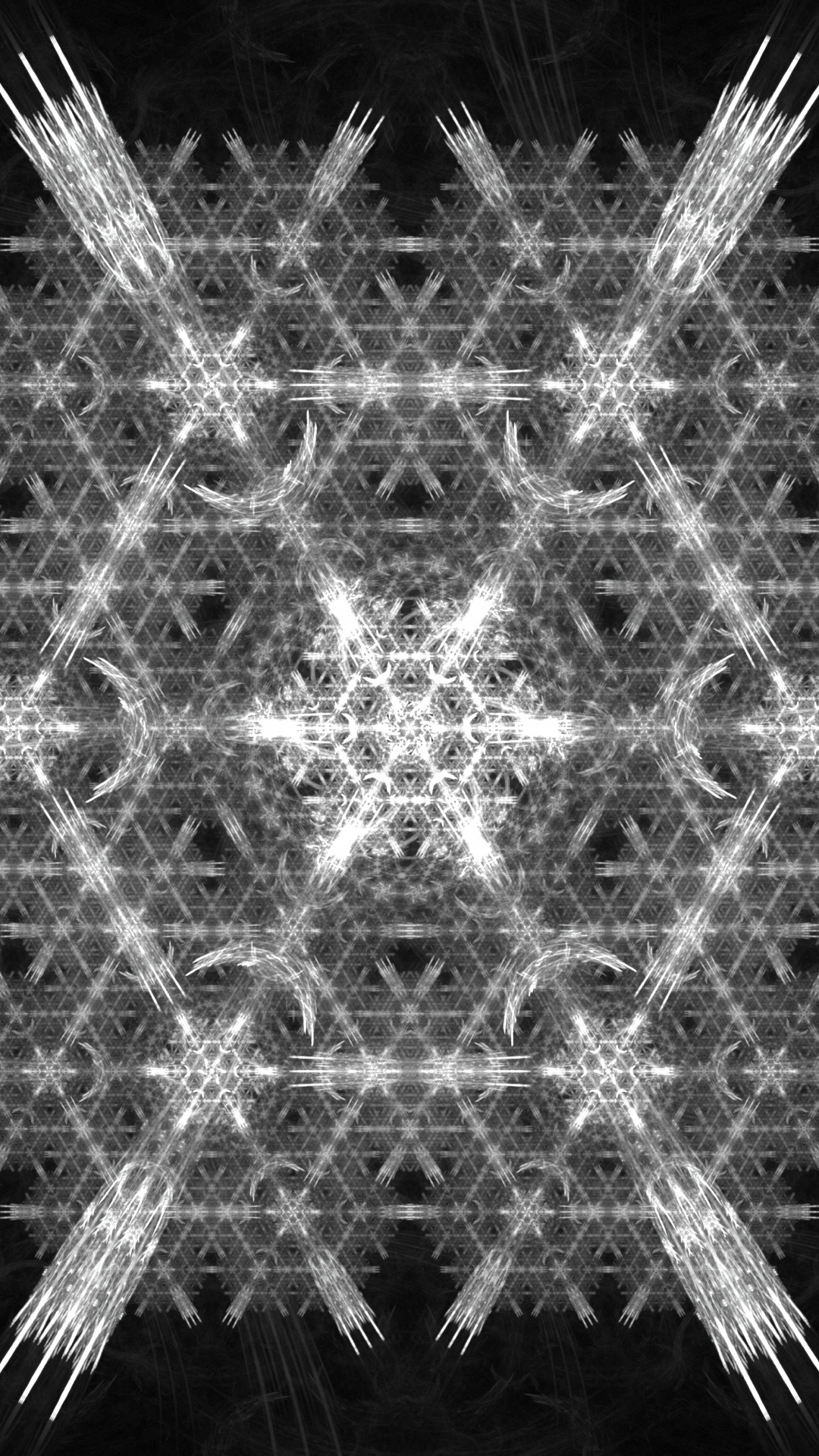 Обои освещение, темнота, узор, свет, Снежинка в разрешении 1080x1920