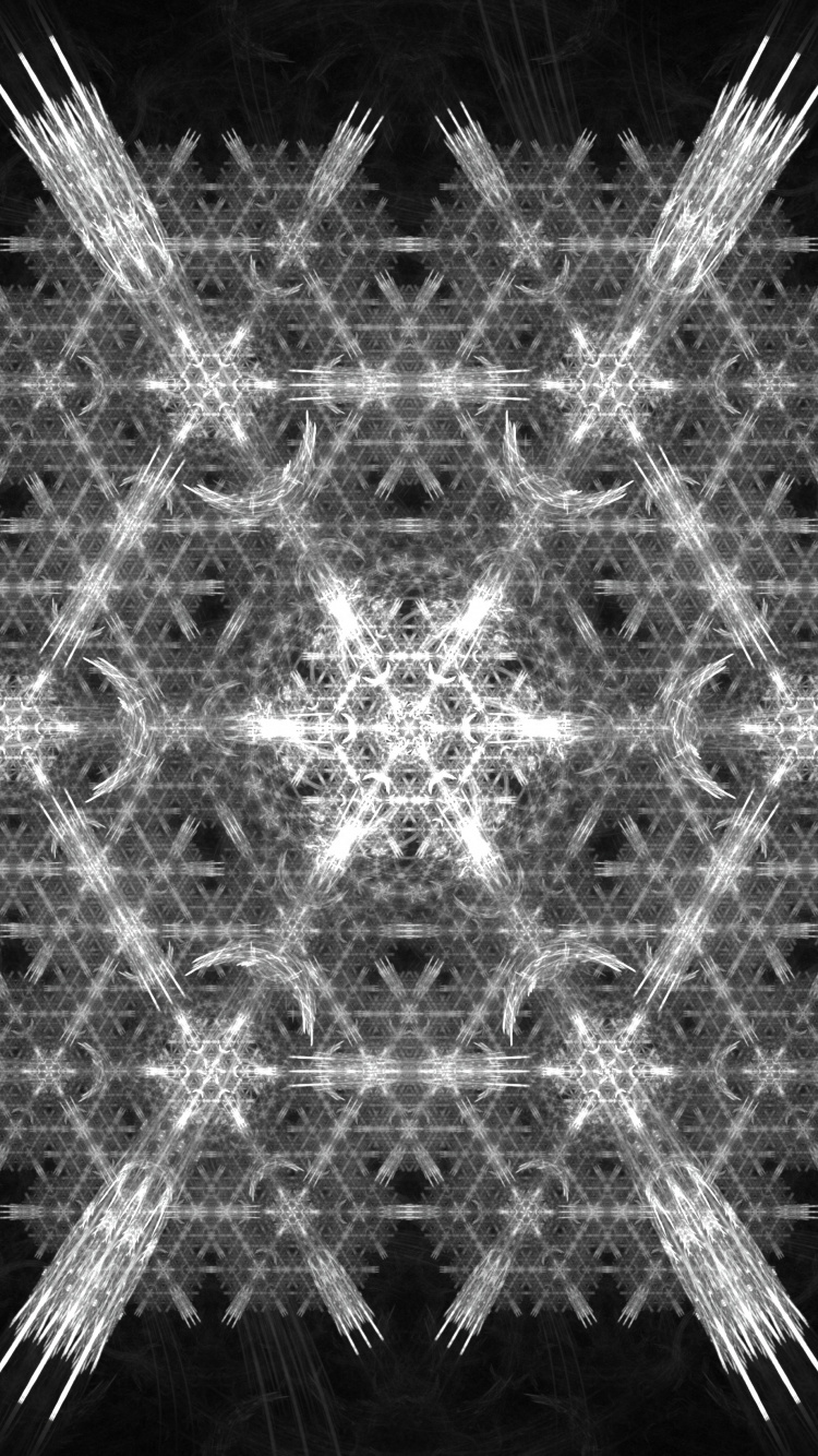 Обои освещение, темнота, узор, свет, Снежинка в разрешении 750x1334
