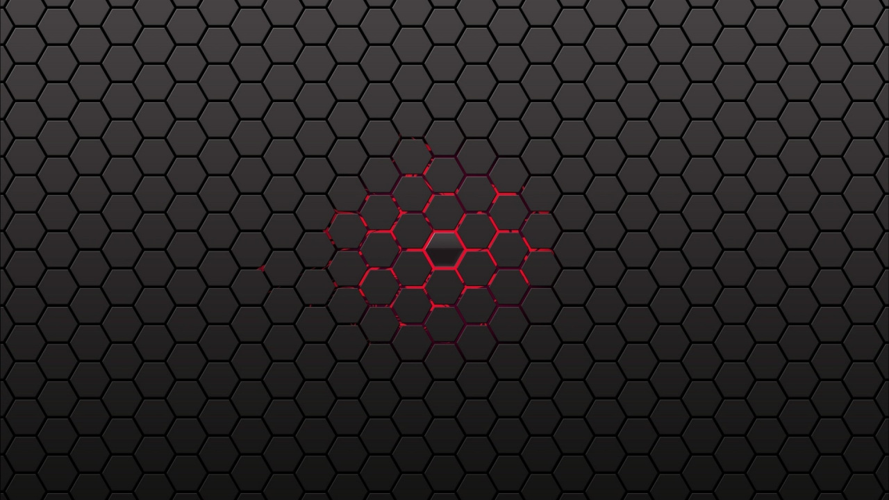 Обои красный цвет, узор, дизайн, круг, металл в разрешении 1280x720