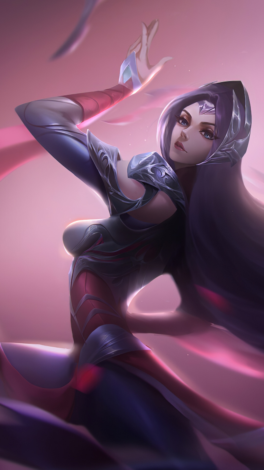 Обои пурпур, Фиолетовый, иллюстрация, демон, арт в разрешении 1080x1920