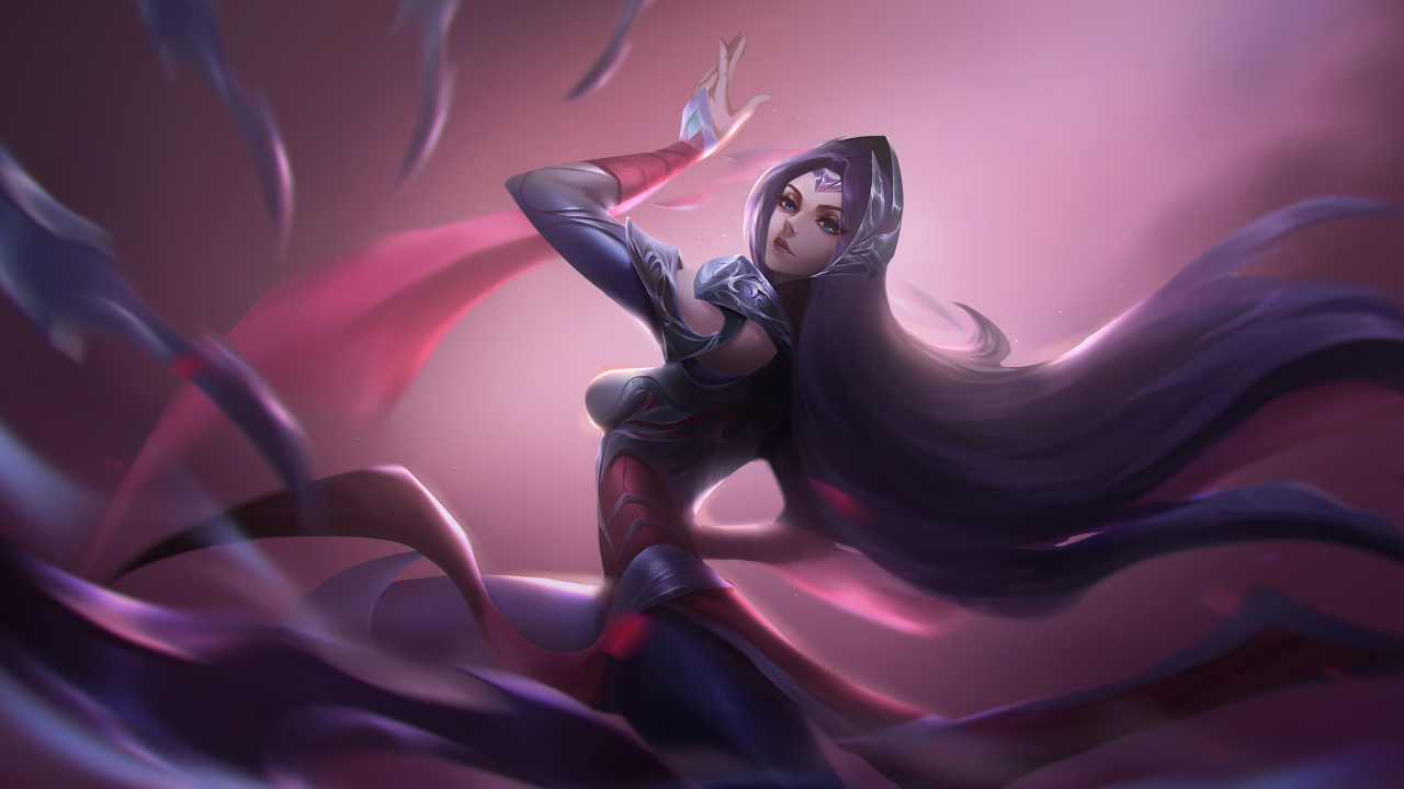 Обои пурпур, Фиолетовый, иллюстрация, демон, арт в разрешении 1280x720