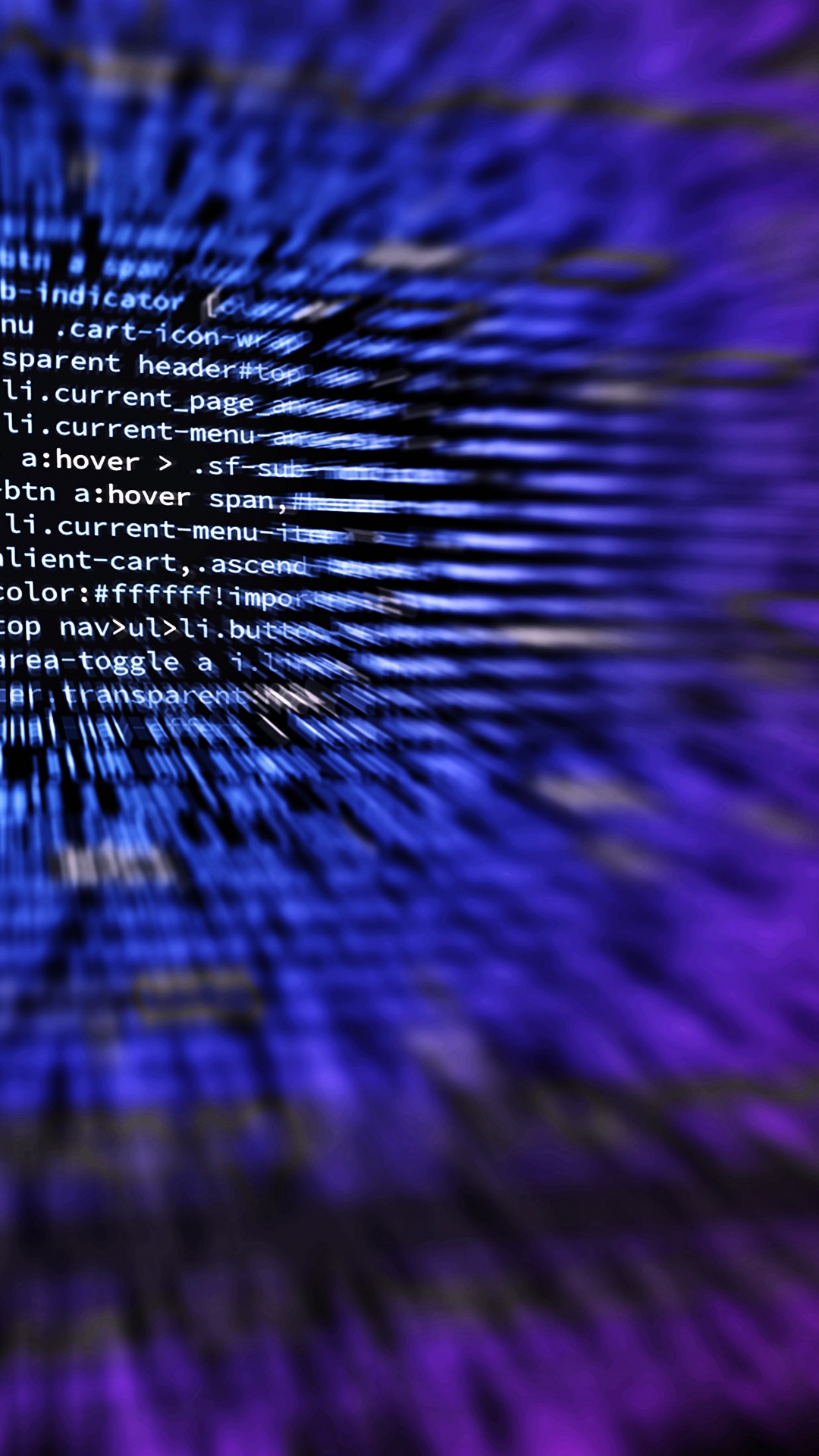 Обои Язык программирования, исходный код, синий, Фиолетовый, пурпур в разрешении 1080x1920