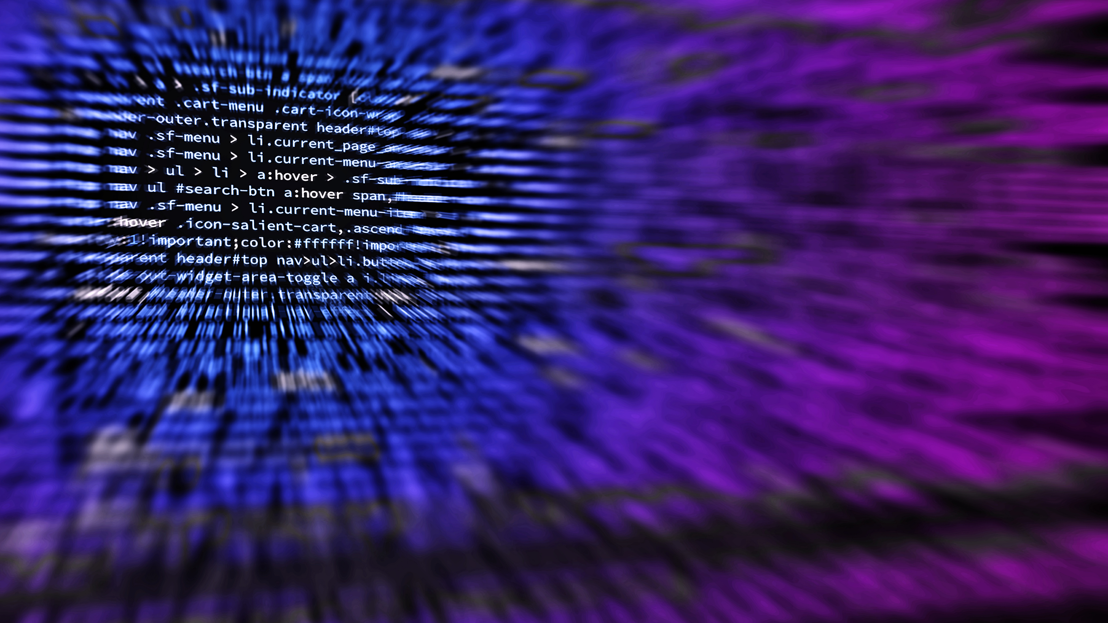 Обои Язык программирования, исходный код, синий, Фиолетовый, пурпур в разрешении 3840x2160