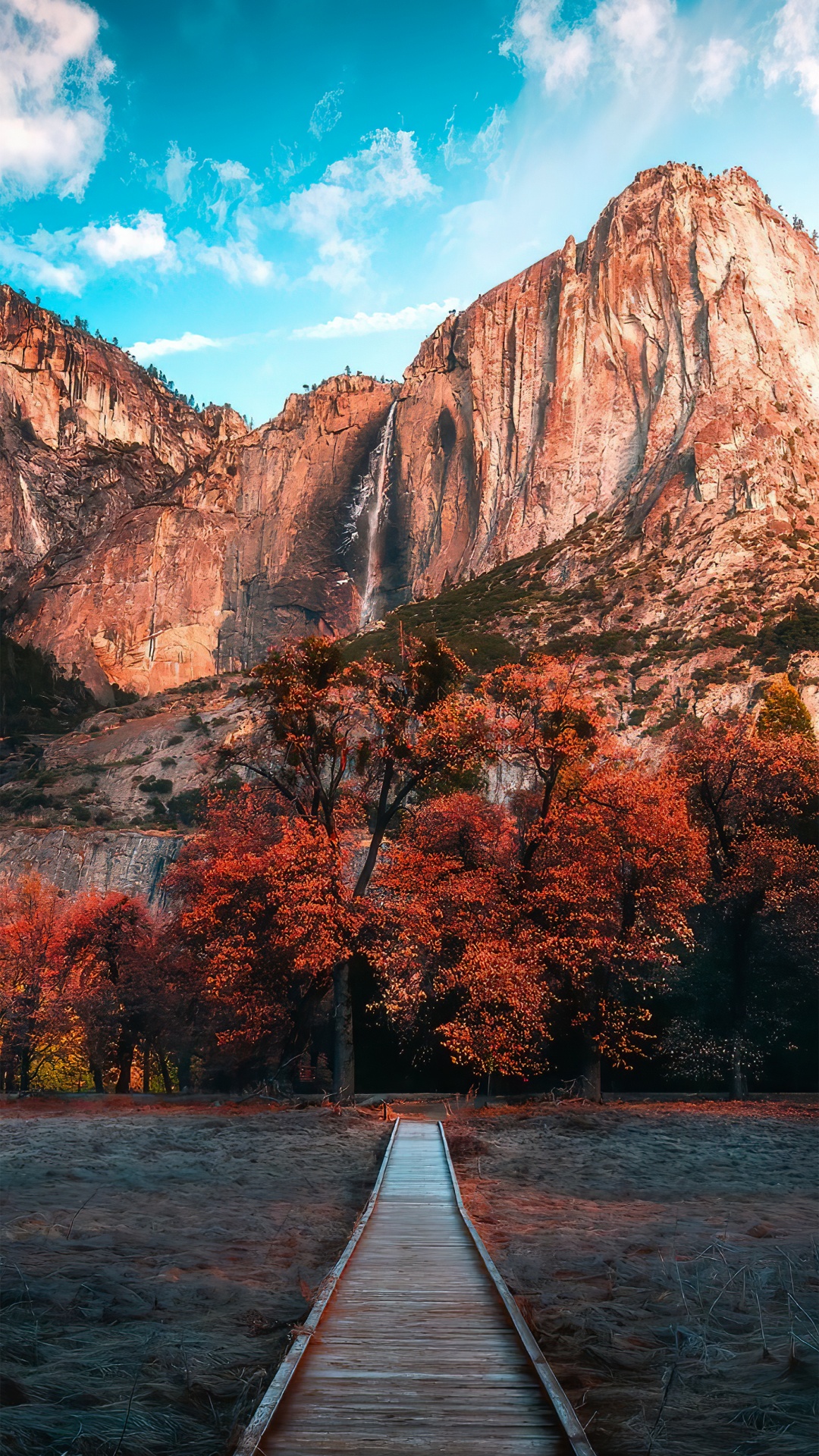 Обои национальный парк, облако, гора, вода, дневное время в разрешении 1080x1920