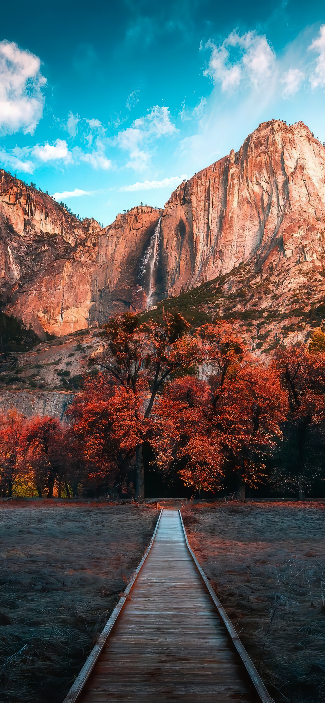 Обои национальный парк, облако, гора, вода, дневное время в разрешении 1125x2436